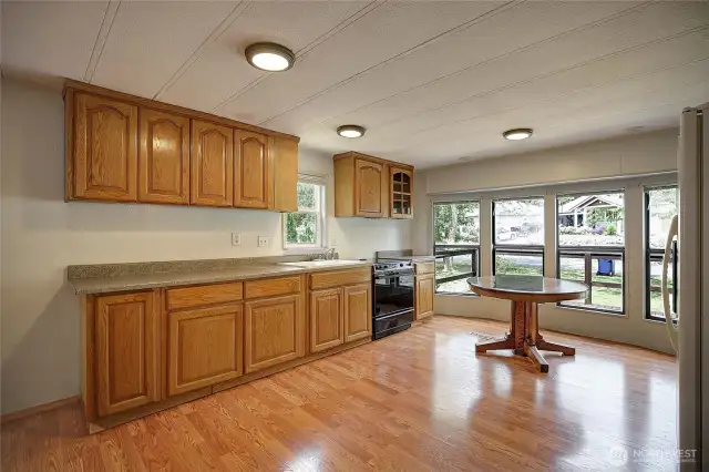 Bright and spacious kitchen.