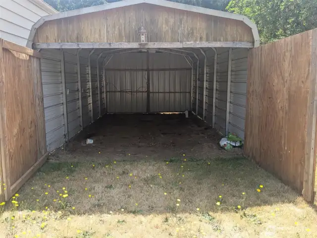 Large, detached storage for your boat, car, toys, etc.