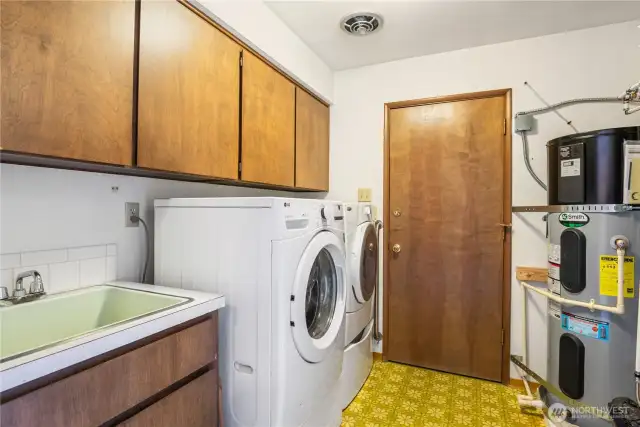 Utility Room with storage and newer washer and dryer