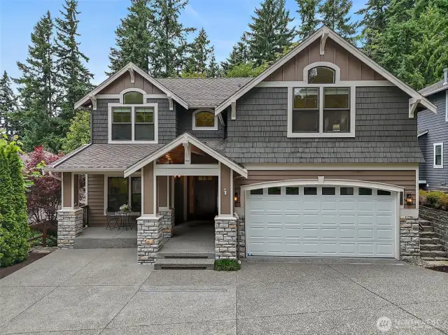 Tucked away on a peaceful street, this impeccable 5-bdrm home blends timeless style w/modern luxury.