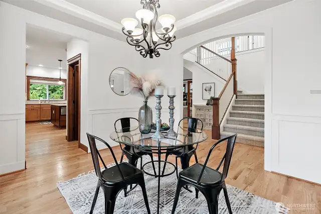 Host in style with a dedicated formal dining space and adjacent butler’s pantry for easy entertaining.