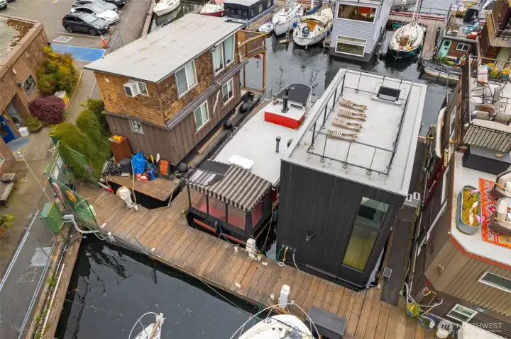 Larger Homes Next Door Have Been Developed in Same Size Slip