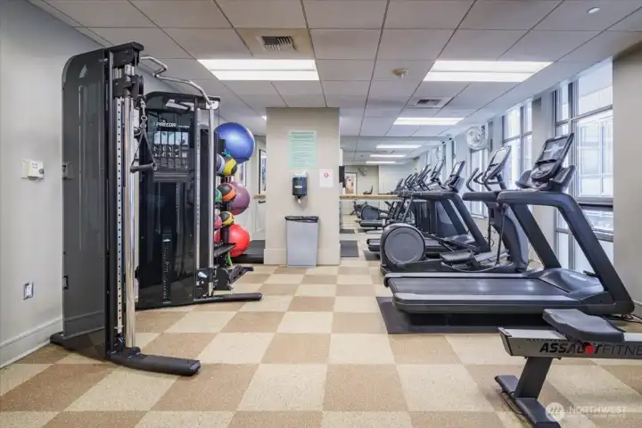 You don't have to go far to workout, just the 9th floor!