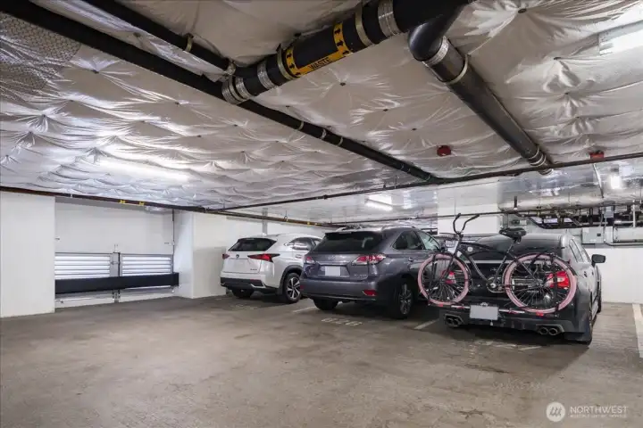 Easy parking on the 8th floor