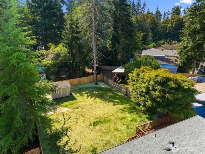 Established neighborhood means sky high, mature trees and landscaping, through out the neighborhood.