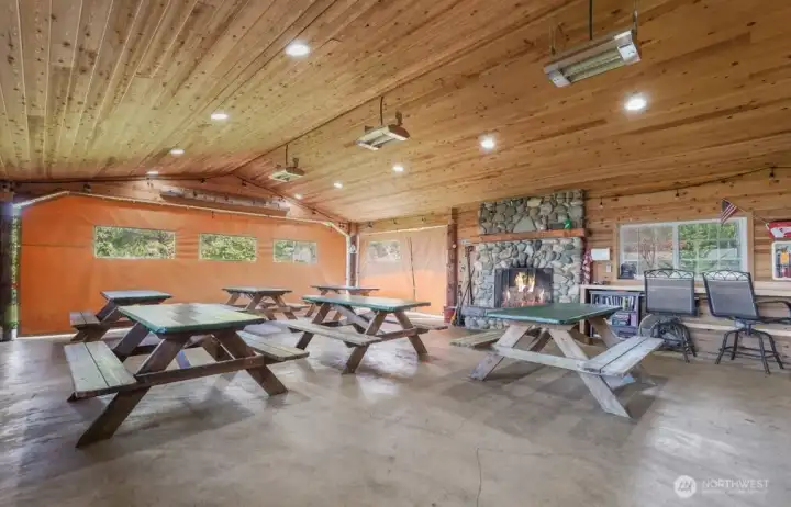 Inside clubhouse