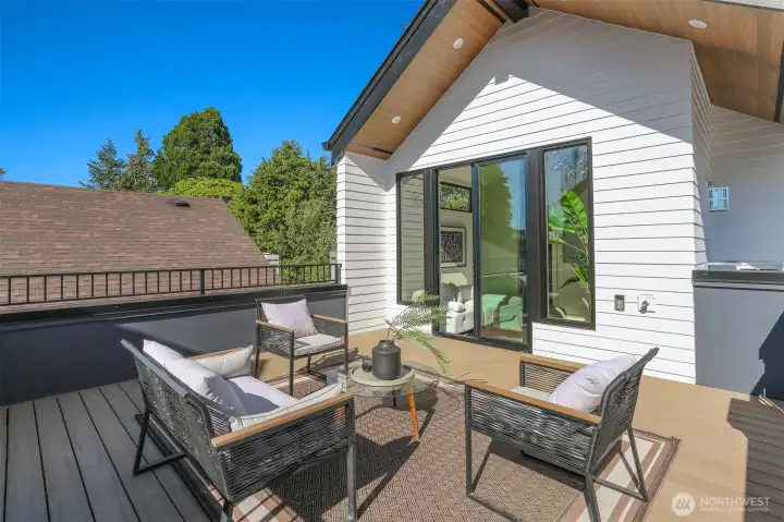 Roof Top Deck off Media Room with Southwestern Exposure, Territorial Views