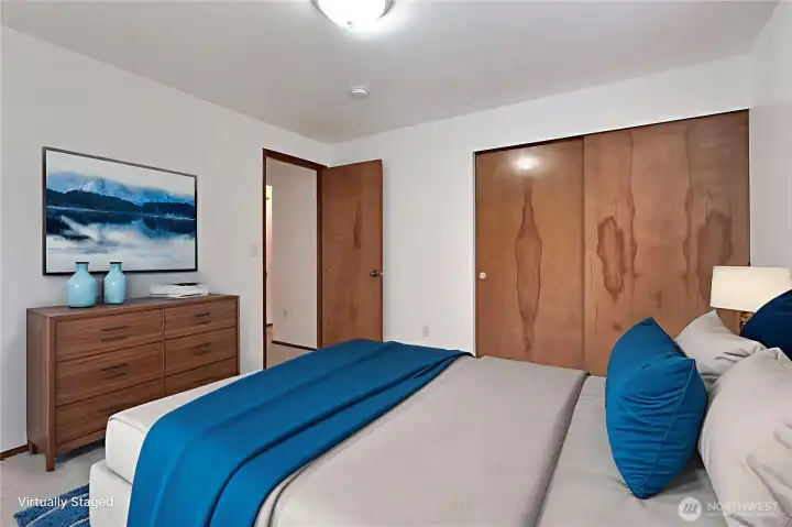 Bedroom #2, all nice in size. ***Virtually Staged***