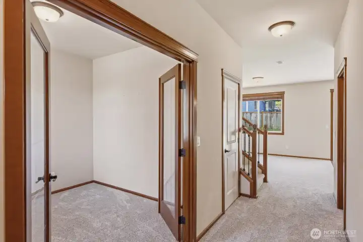 Front entryway / hallway with office to the left.
