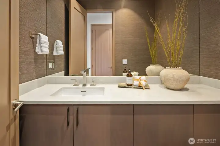 Main floor powder room.