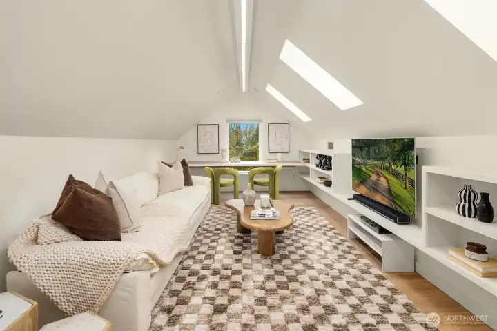 Upper level bonus/media room.