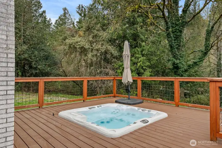 Deck just off living room