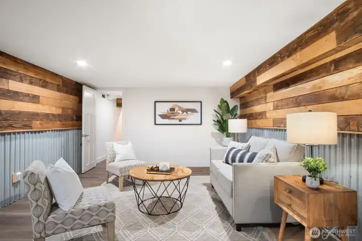 Lower level living room
