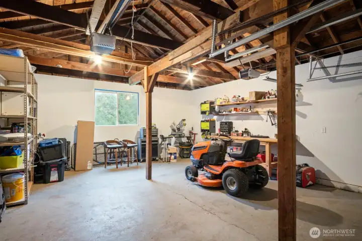 Attached garage space