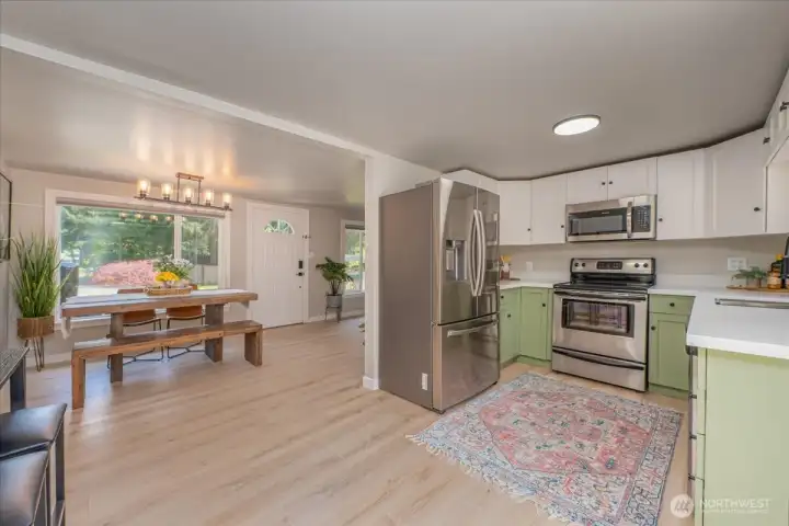 New flooring throughout home