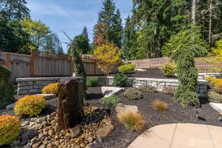 Retaining walls add so much ambiance and character