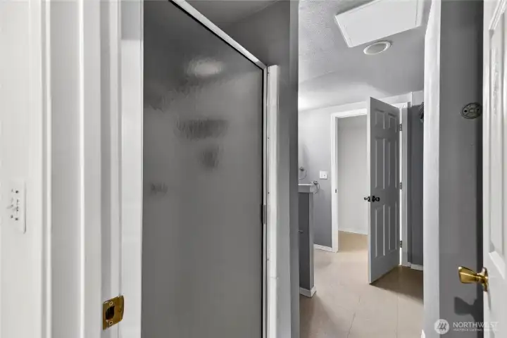 Access from bedroom and hallway