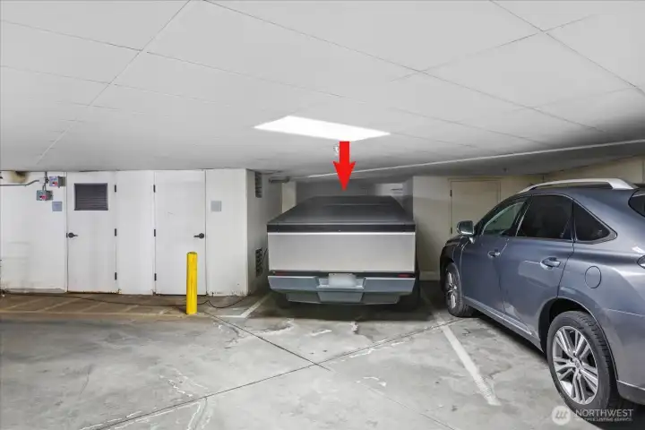 Enjoy the ease of two secure garage parking spaces with direct building access.