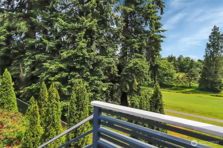Your private deck off the primary bedroom overlooking the golf course and facing east for amazing sunrises. Your private deck off the primary bedroom overlooking the golf course and facing east for amazing sunrises.