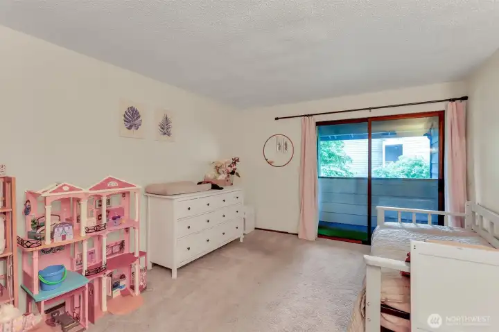The second bedroom is extra large also with its own deck. The second bedroom is extra large also with its own deck.