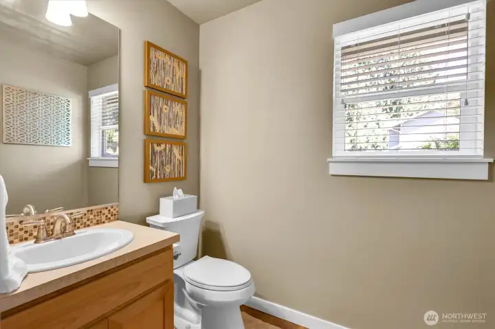 Another view of the half bath. Another view of the half bath.