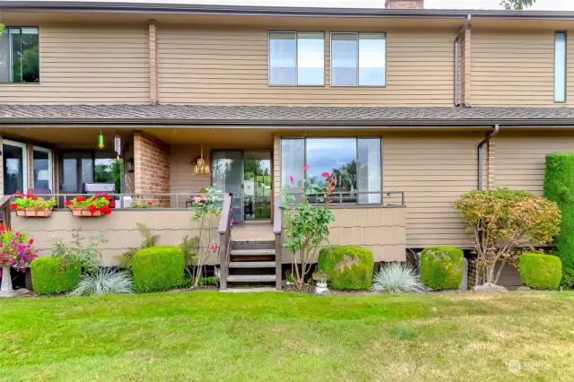 This main level back patio invites you outside.