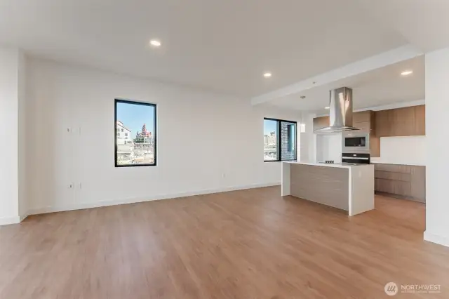 Kitchen & living room