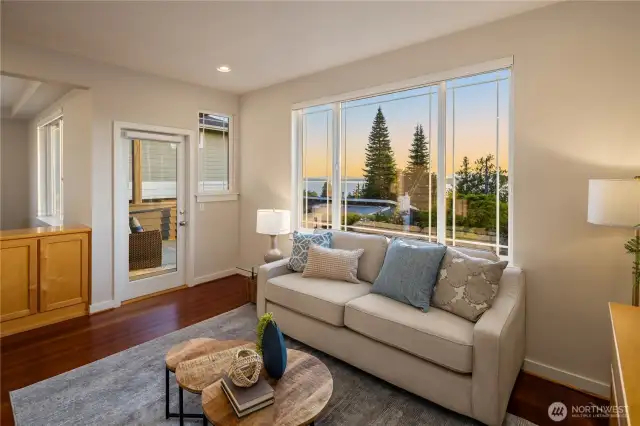 Sunset view from main floor