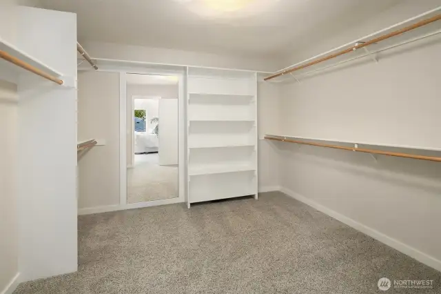 Massive primary closet