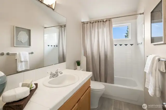 Top level full bathroom