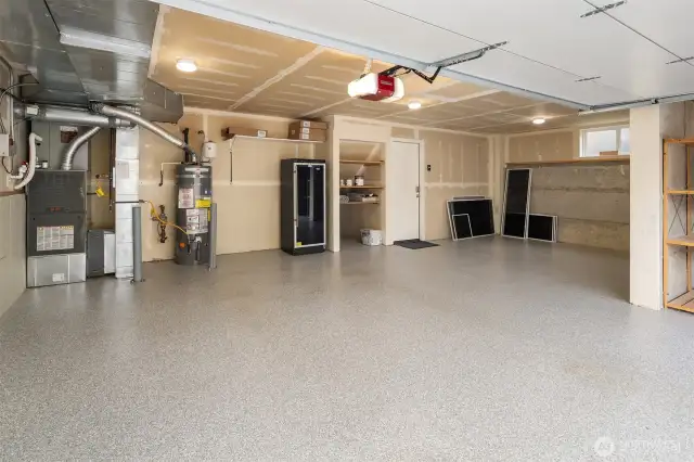 Epoxy floor. New high efficiency furnace & AC