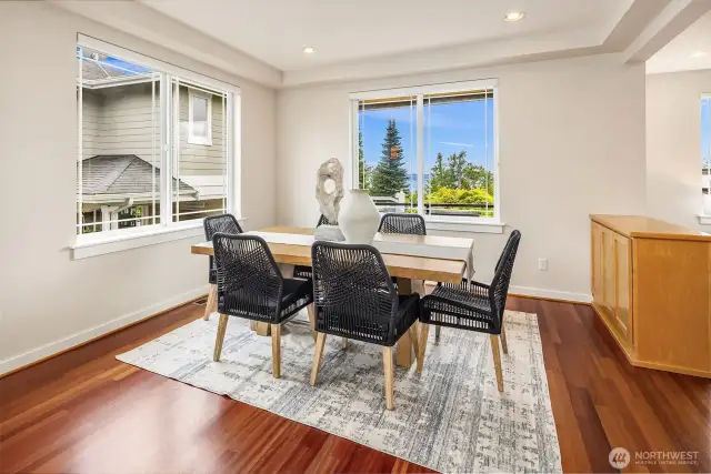 Sound view from dining space
