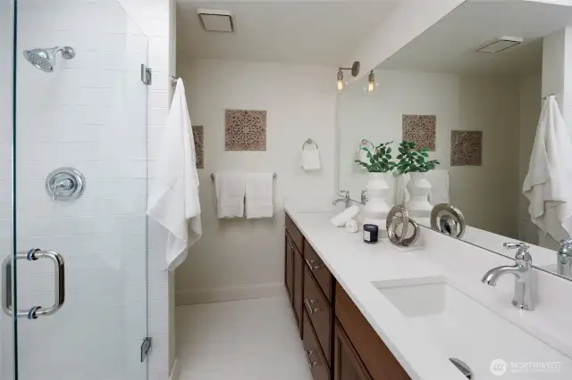 Dual Sink Vanities-New Quartz Counters
