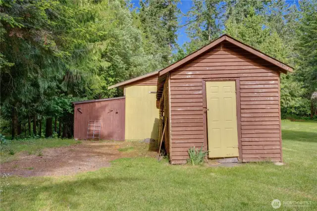 Multiple outbuildings offer flexible storage, workspace, or future projects—perfect for hobbyists, homesteaders, or small livestock.