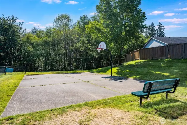 Community basketball court