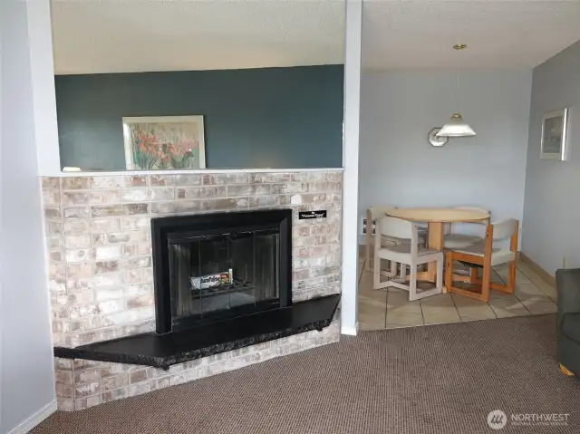 Presto-log fireplace.