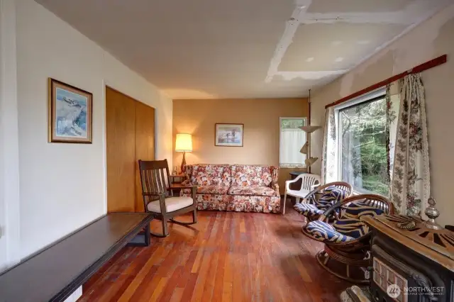 Living room. Double doors go to Bedroom #2