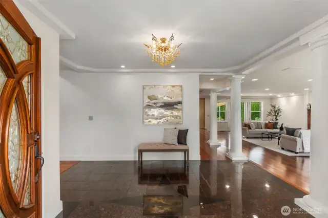 Granite floor entry