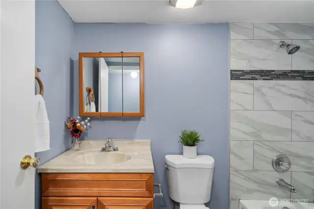 Updated powder room