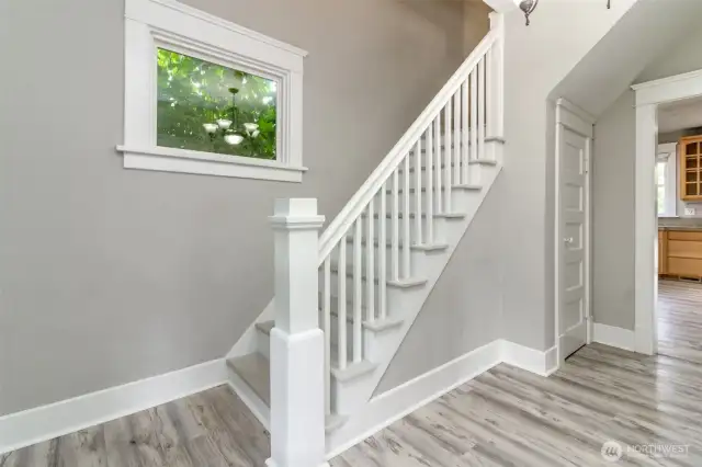 Stairs leading to second floor.