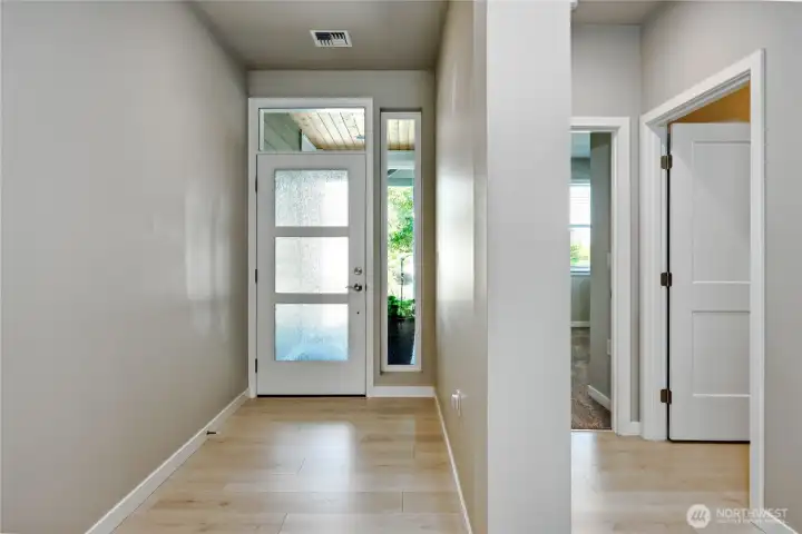 Extra wide entry