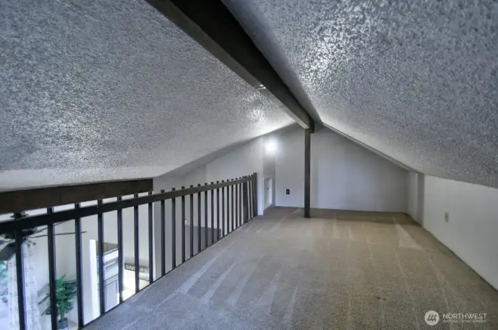 Loft over the living room.