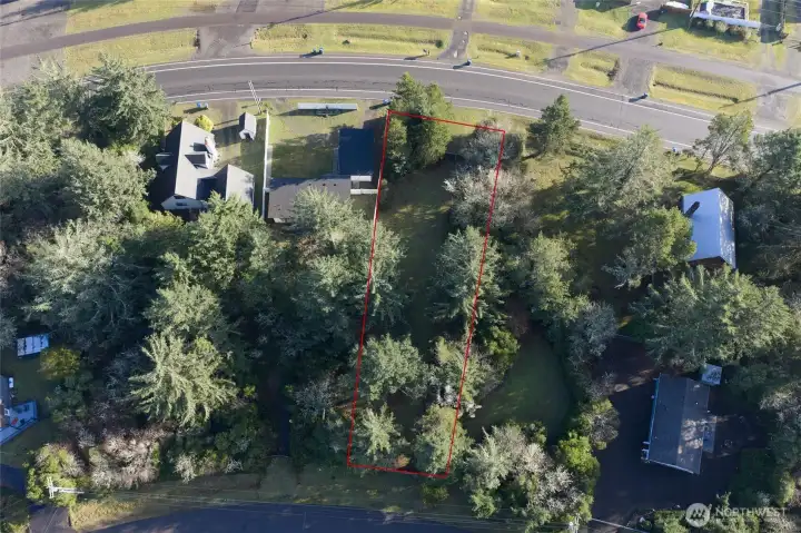 Two back-to-back lots make the perfect setting for RV camping and easy set up with pull through parking.