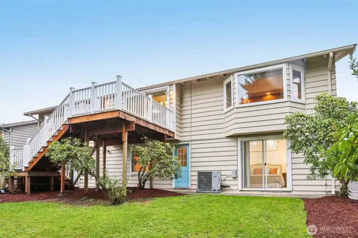 A slider to one of the ADU bedrooms lets your potential renters enjoy outdoor space as well.