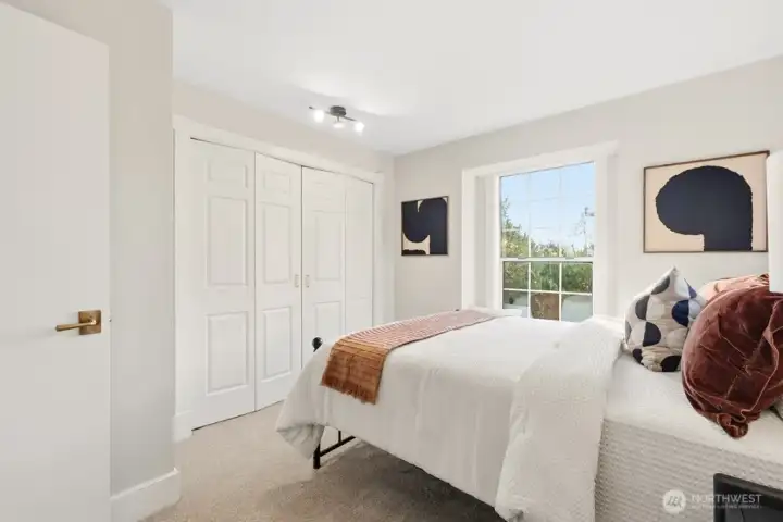 Spacious upper level bedrooms
