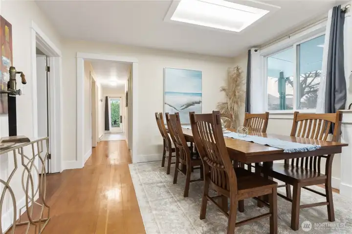 Dining room with view of Kitchen