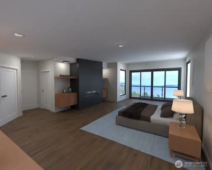 Rendering Owner's Suite looking east