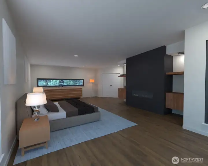 Rendering Owner's Suite looking east