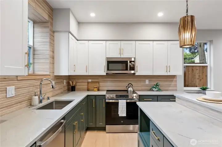 Custom fixtures throughout the home make it stand out.