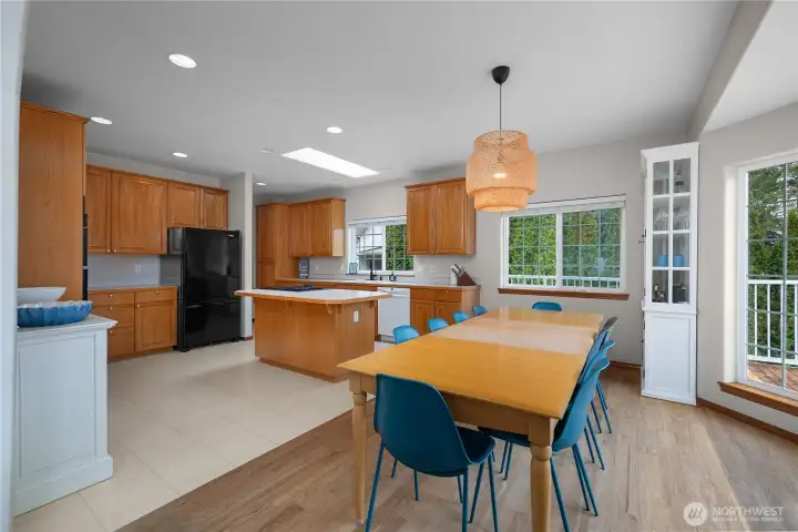 Dining room with room for a large table, and you won't miss the view!!